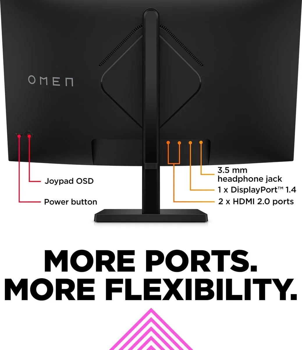 HP OMEN 32c Curved Gaming Monitor 31,5 inch QHD 165Hz