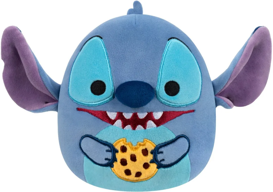 Squishmallows Disney Stitch Eating Chocolate Chip Cookie 25cm