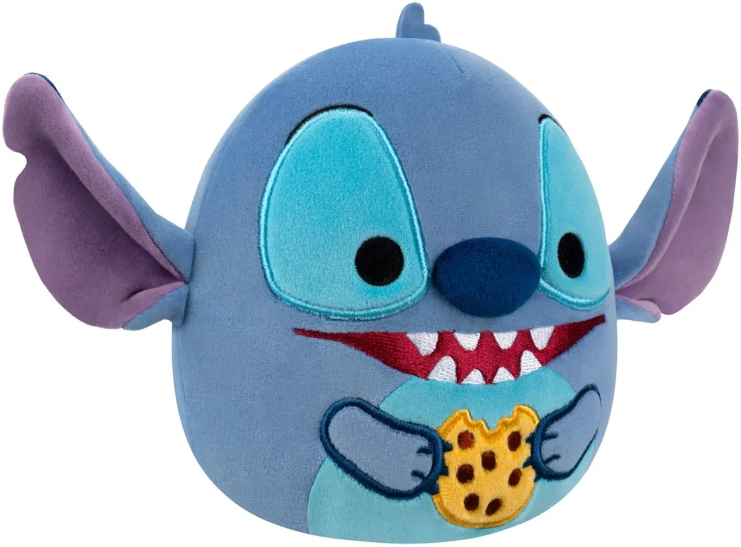 Squishmallows Disney Stitch Eating Chocolate Chip Cookie 25cm - Pluche