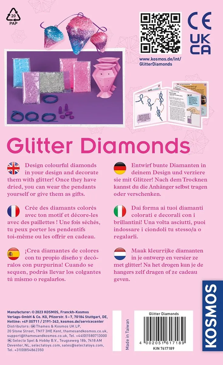 Kosmos Glitter Diamonds Experimenteerset 617189 - Fun Science
