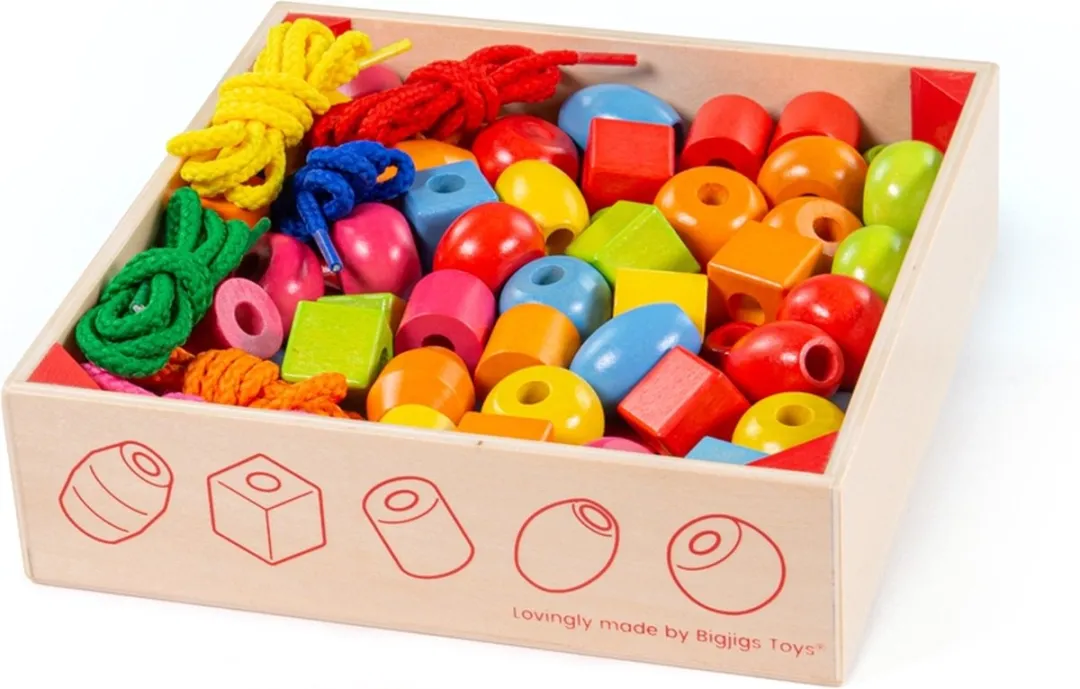 BIGJIGS Grote Kralen Pot