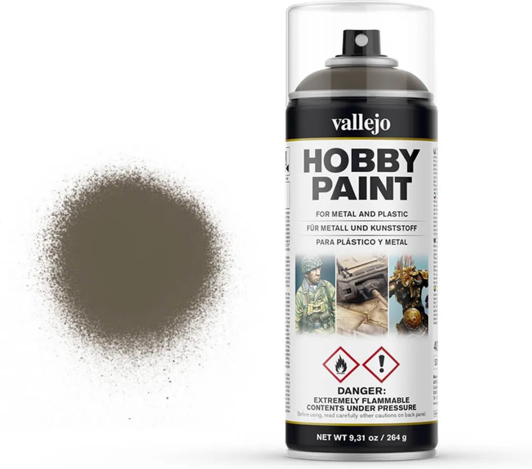 Vallejo US Olive Drab Primer Spuitbus 400ml