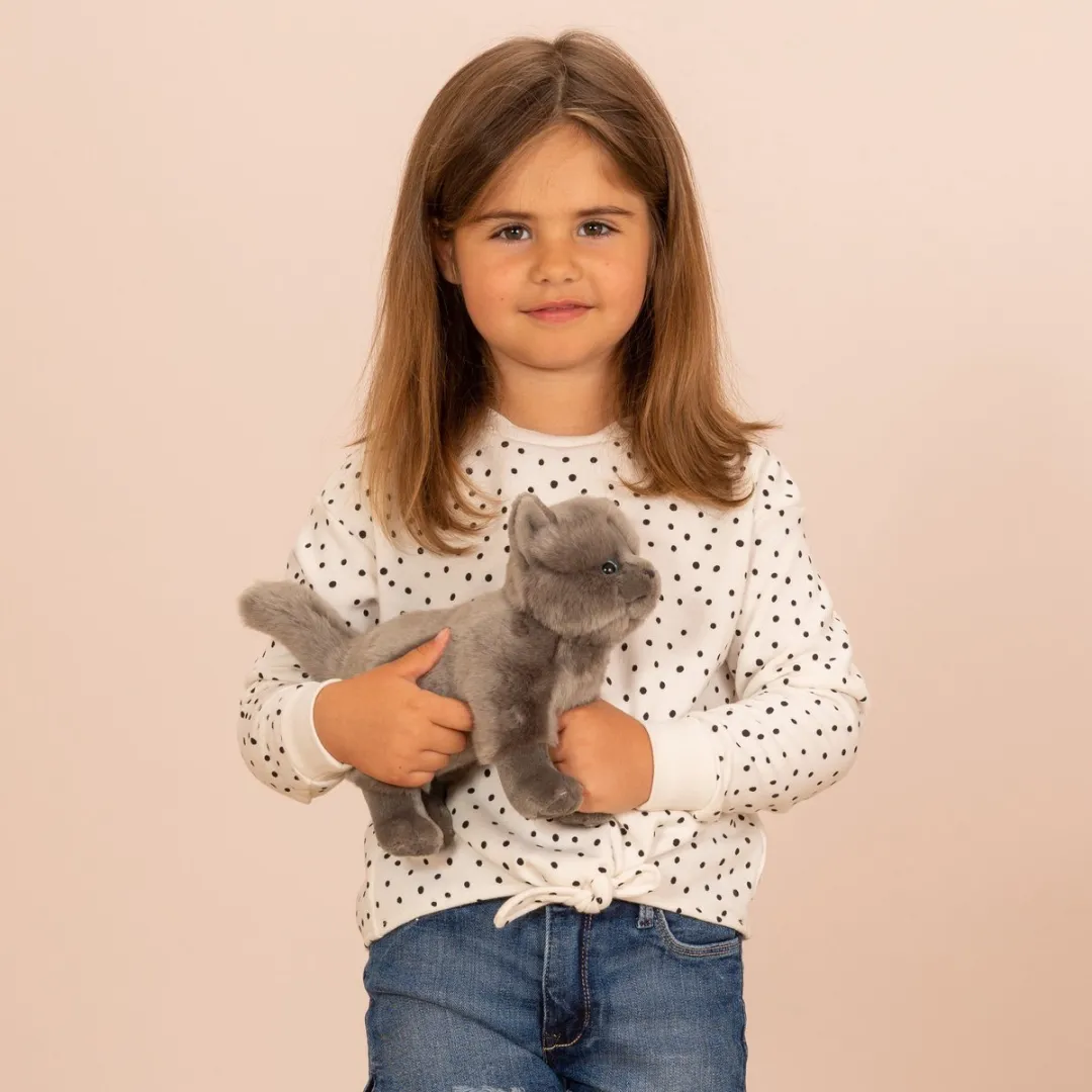 Teddy Hermann Kartuizer Kat Knuffel - Grijs - 20 cm