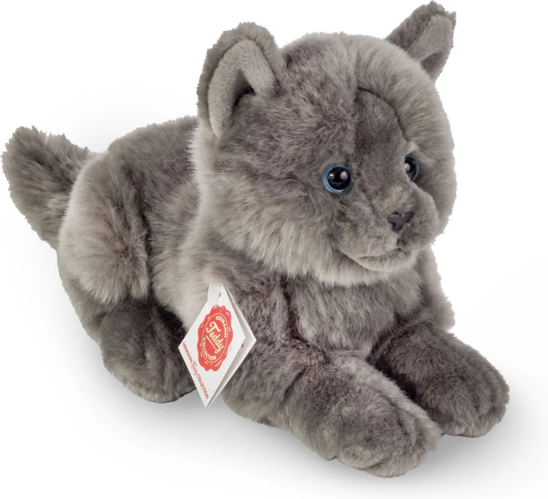 Teddy Hermann Kartuizer Kat Knuffel - Grijs - 20 cm