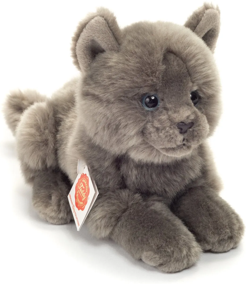 Teddy Hermann Kartuizer Kat Knuffel - Grijs - 20 cm
