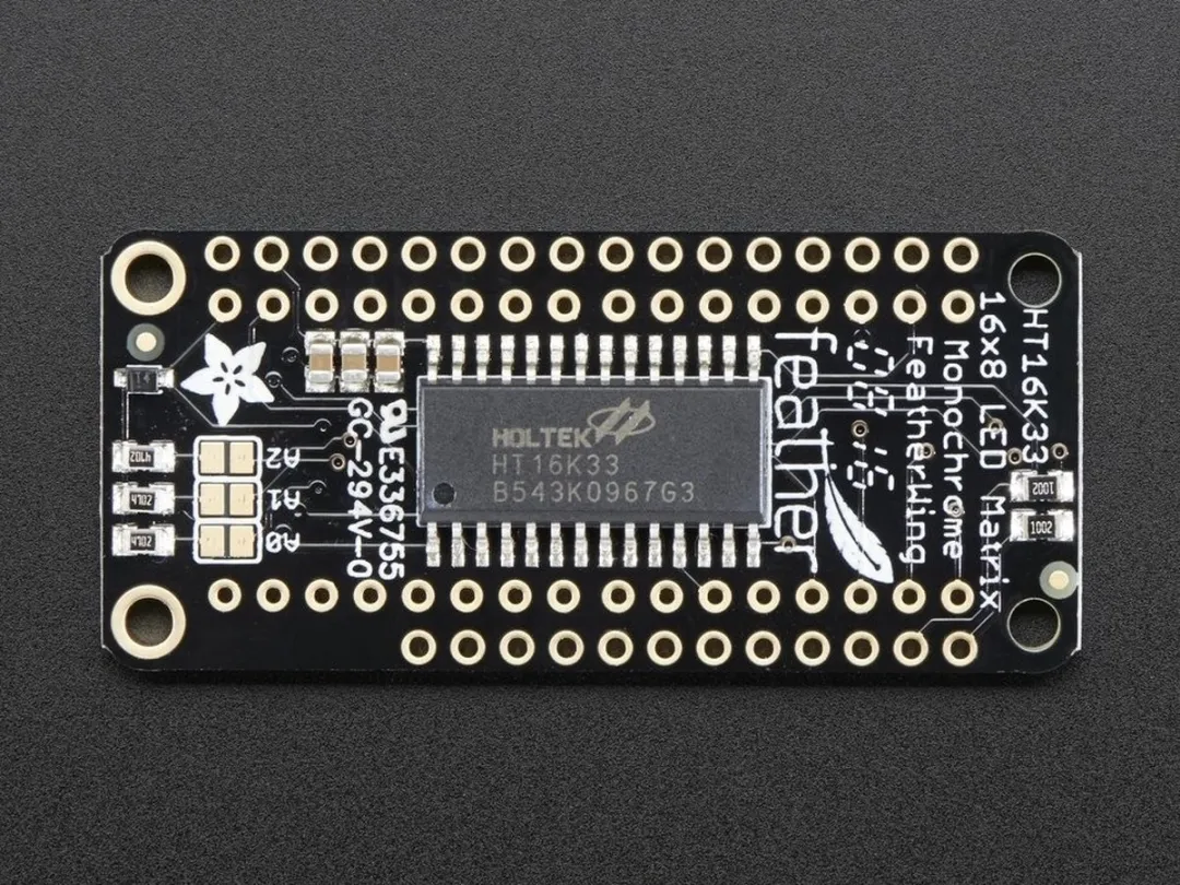 Adafruit 3152 0.8 inch 8x16 LED Matrix FeatherWing - Meerkleurig