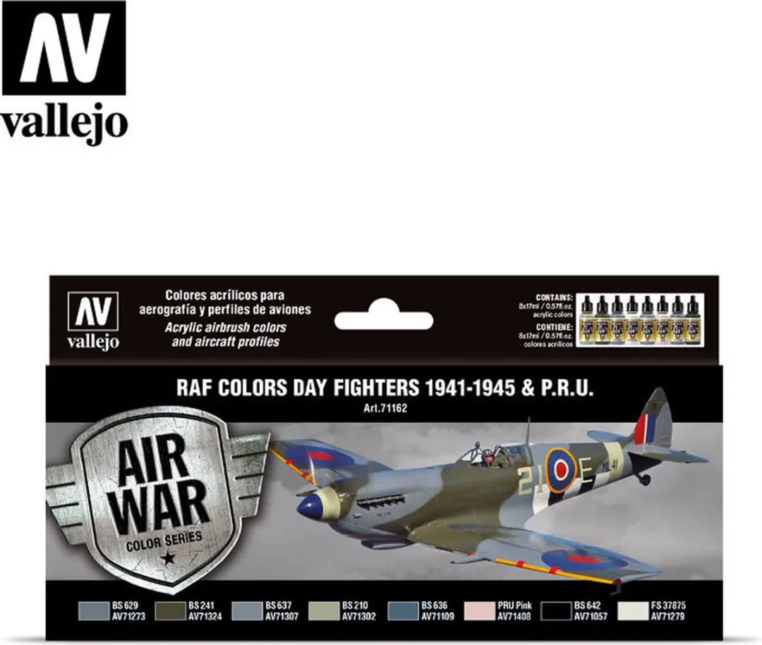 Vallejo Model Air WWII RAF Day Fighters 8x17ml