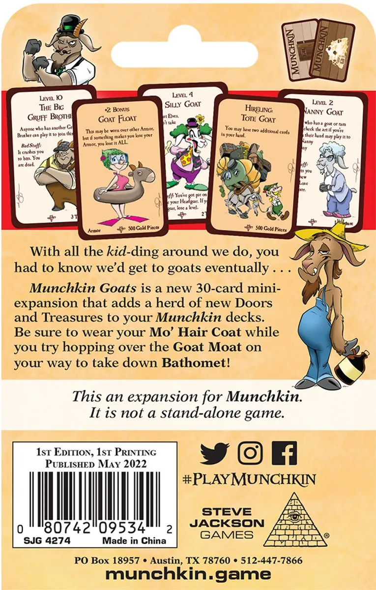 Steve Jackson Games Munchkin Goats Uitbreiding - 4274SJG