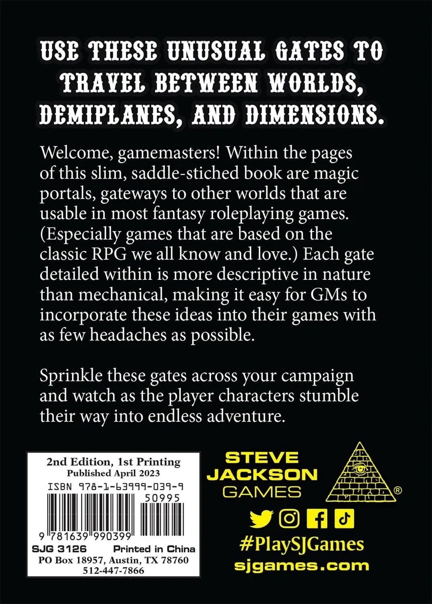 Steve Jackson Games Gregors Guide to Gates SJG3126