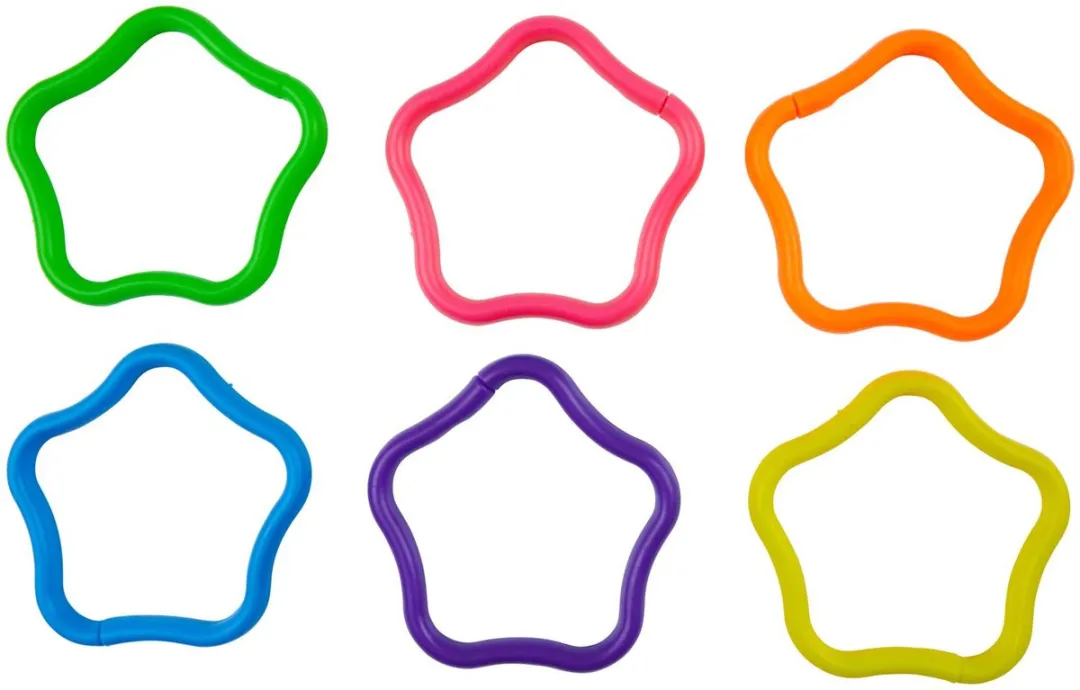 Eddy Toys Kettingpuzzel Set - 6 Stuks Multicolor