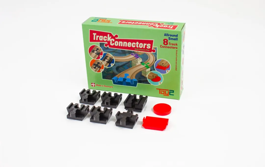 Toy2 Allround Small Track Connectors 21021 - 8 Stuks - Zwart