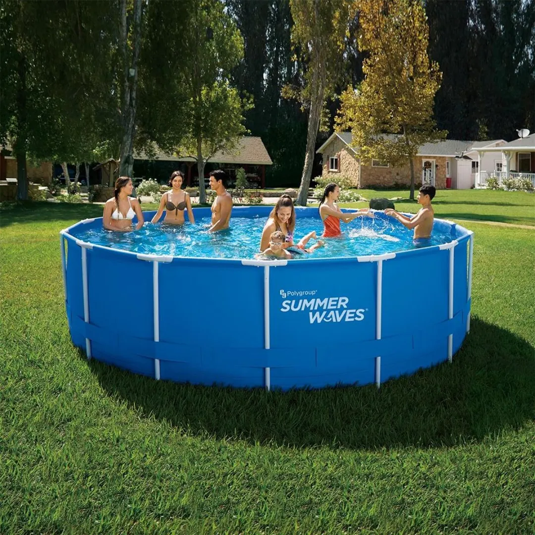 Summer Waves Zwembad 457cm Blauw - Incl. filterpomp