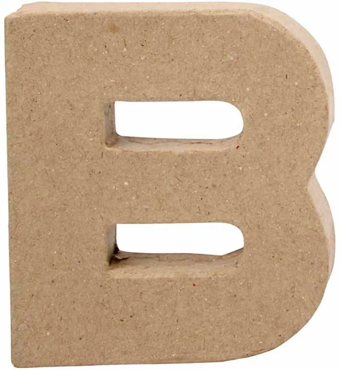 Creativ Company Letter B Papier-mâché 10cm - Bruin