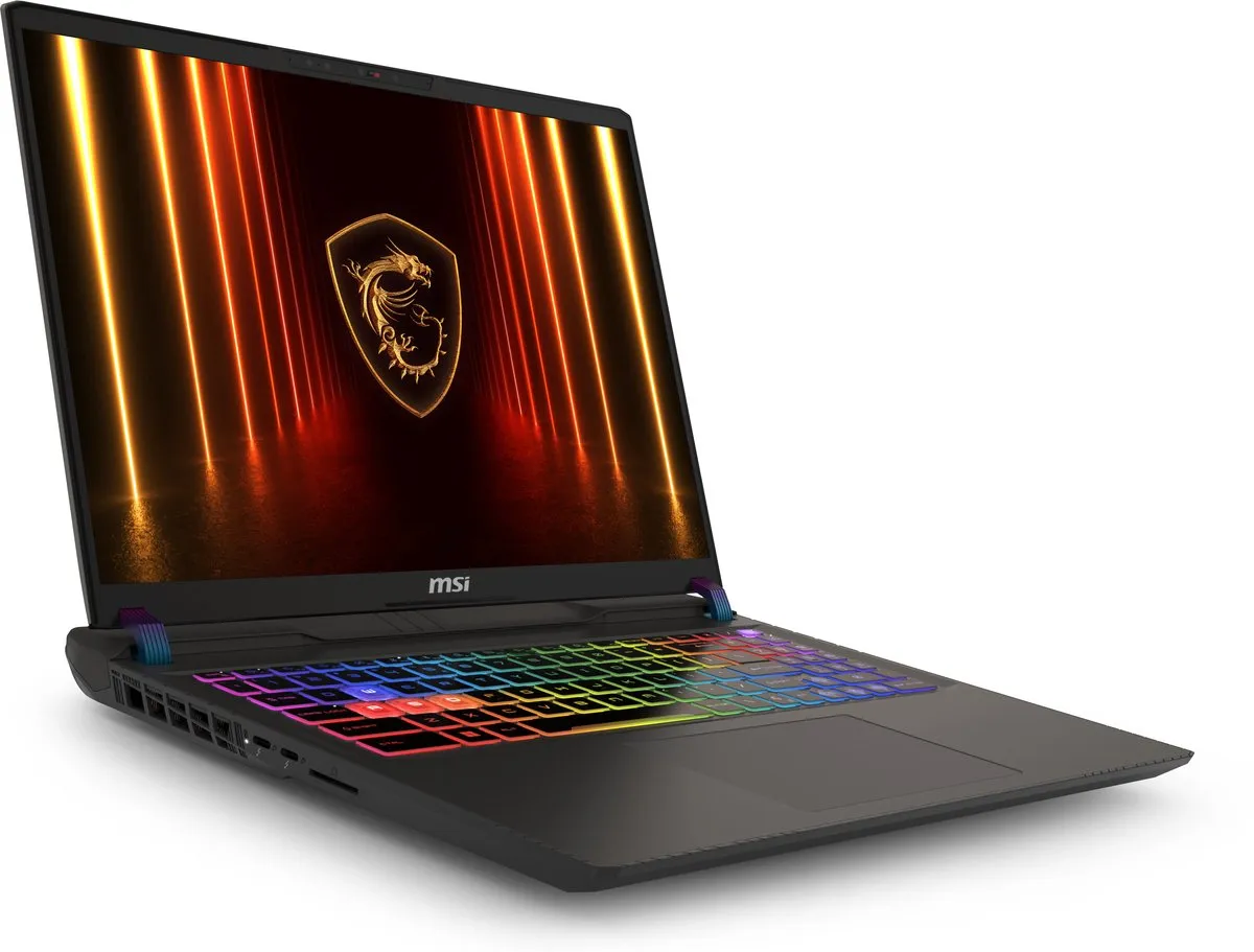 MSI Vector 16 HX AI A2XWHG-674NL Gaming Laptop - 32GB RAM 1TB SSD RTX 5070 Ti - Grijs