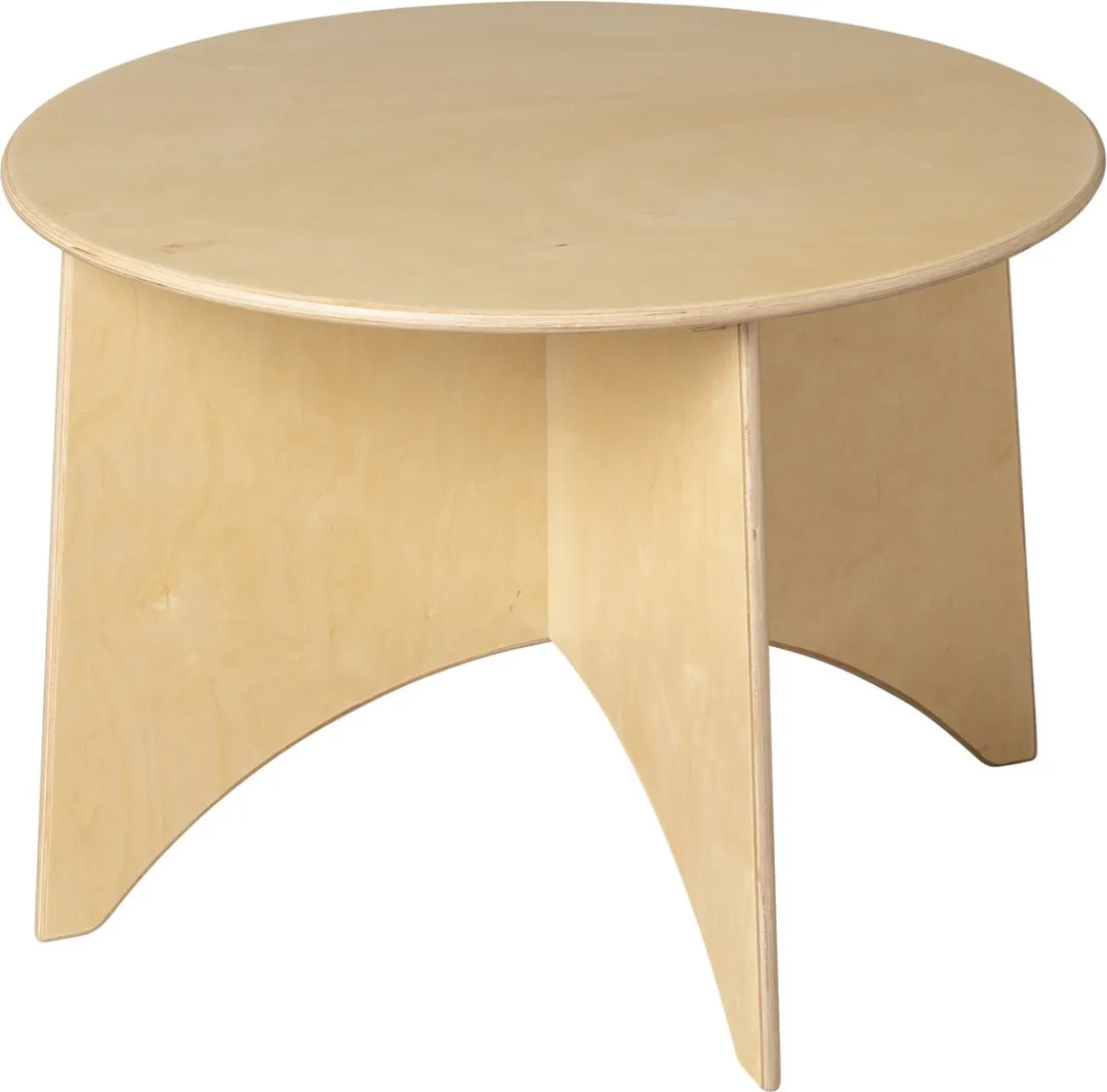 Van Dijk Toys Ronde Tafel 497 Poppenhuis - Ø75cm H54cm - Beige