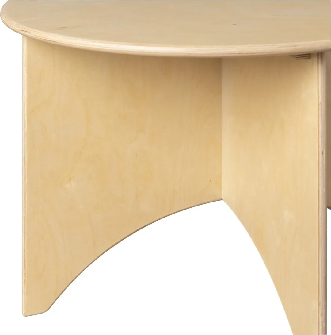 Van Dijk Toys Ronde Tafel 497 Poppenhuis - Ø75cm H54cm - Beige