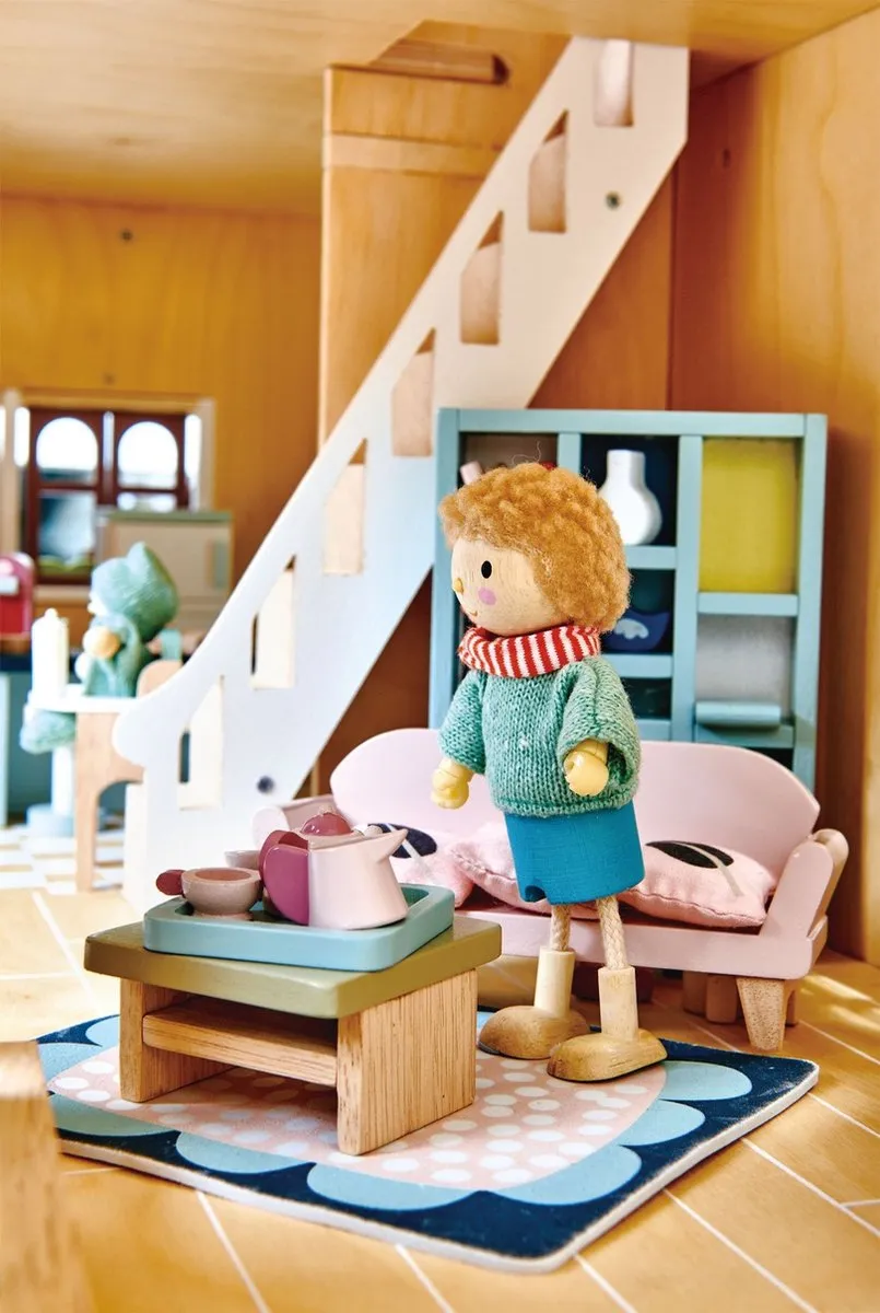 Tender Leaf Toys Poppenhuis Meubeltjes Woonkamer - Multicolor