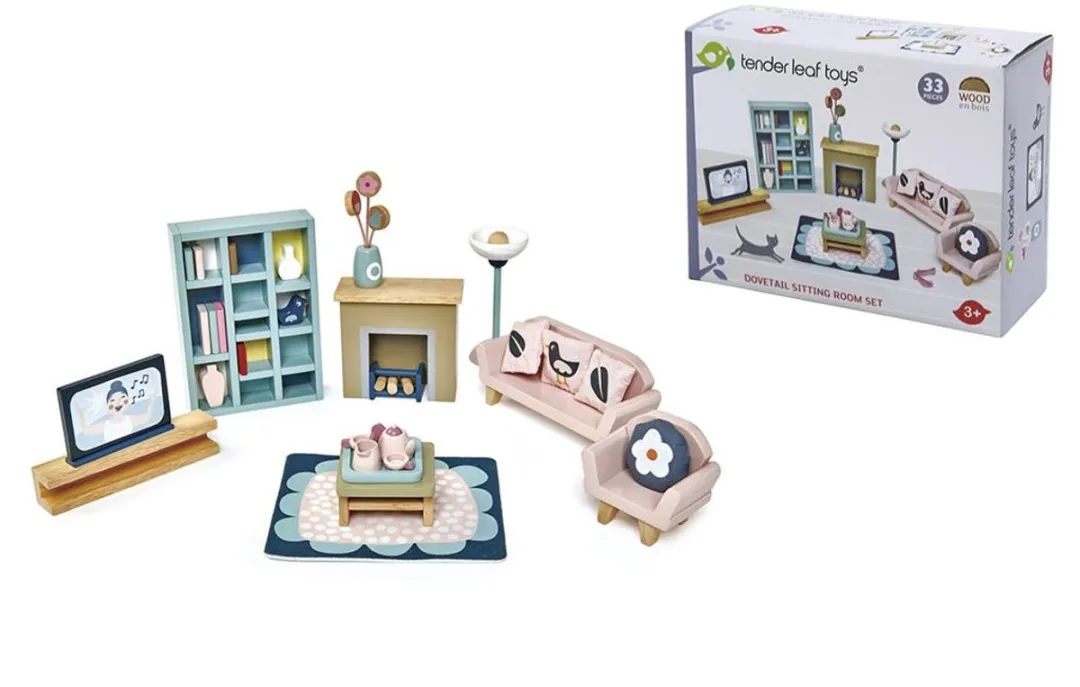 Tender Leaf Toys Poppenhuis Meubeltjes Woonkamer
