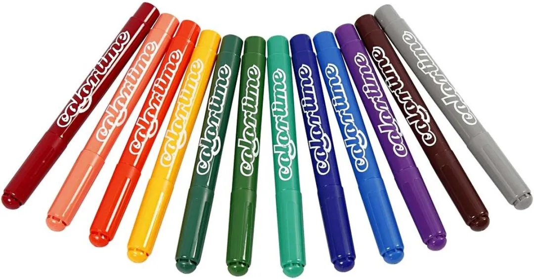 Colortime Stiften 5mm - Multicolor - 12 Stuks