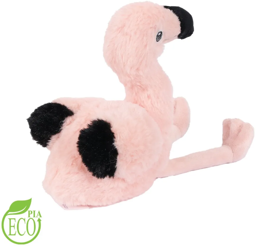 PIA Soft Toys Pluche Flamingo Knuffel 15cm - Roze/Zwart