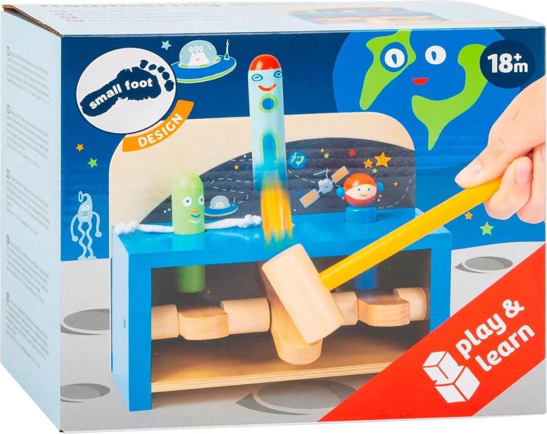 Small Foot Houten Hamerbank Ruimte - 4 Onderdelen - Wit - afbeelding 3 van 6