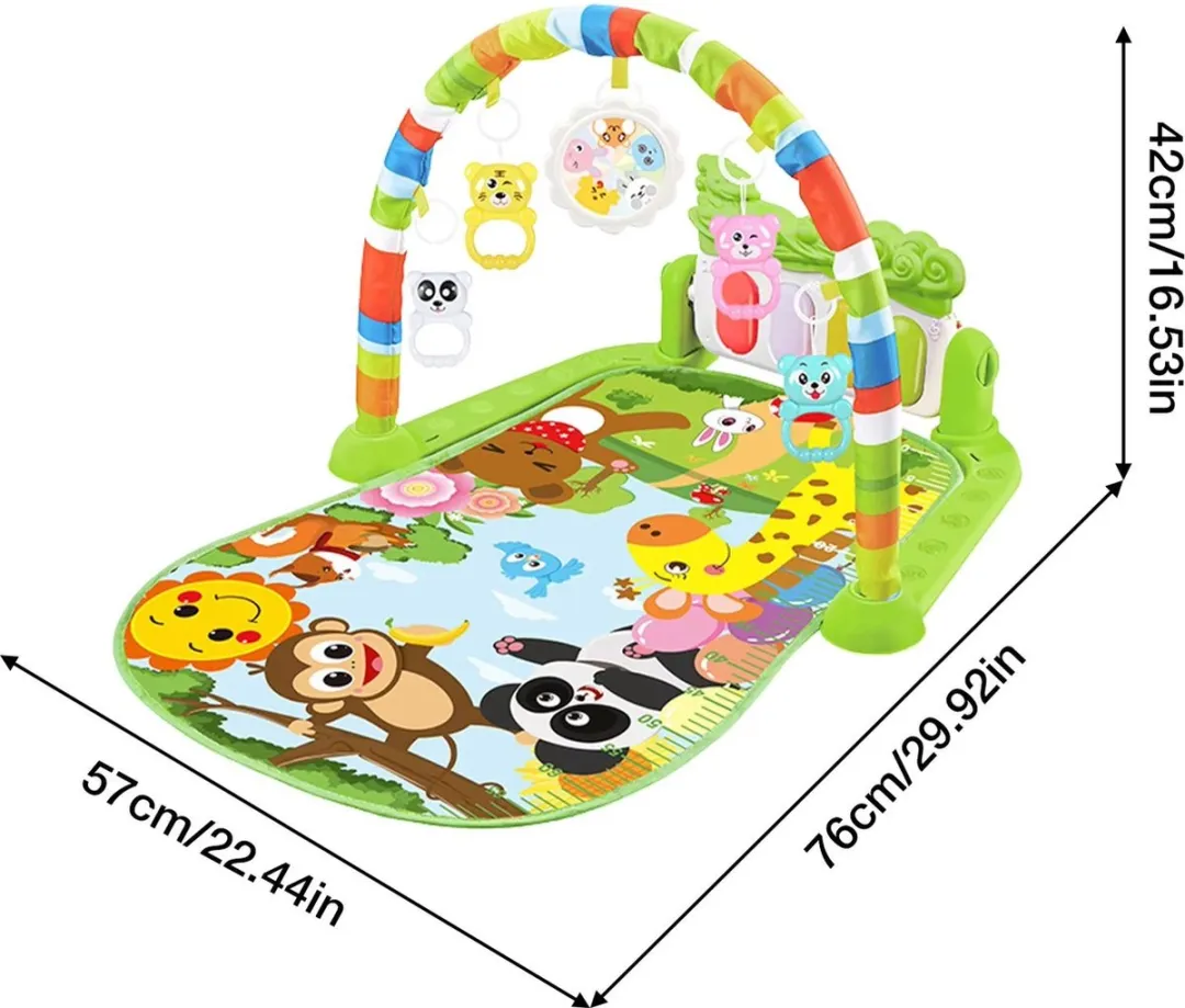 RyC Toys Kleurrijke Babypiano Gym - Rood - afbeelding 3 van 6