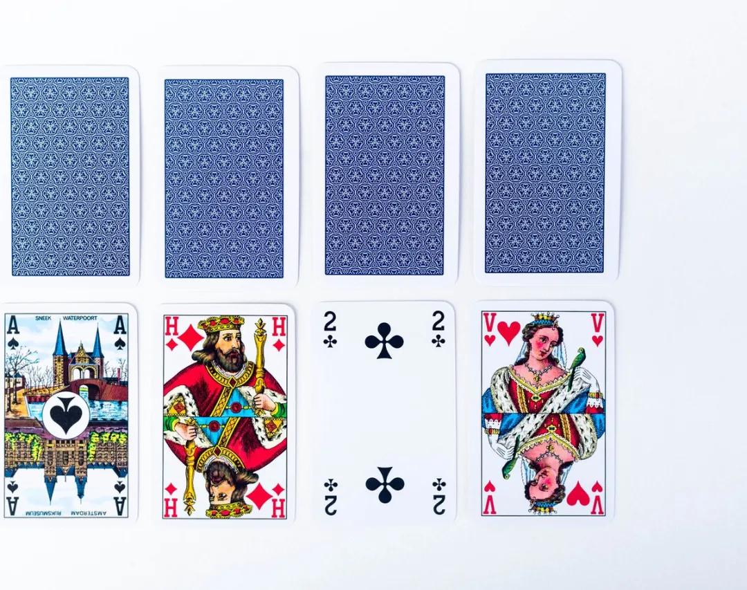Cartamundi Joker Bridge Speelkaarten Blauw/wit - 12 Spelers
