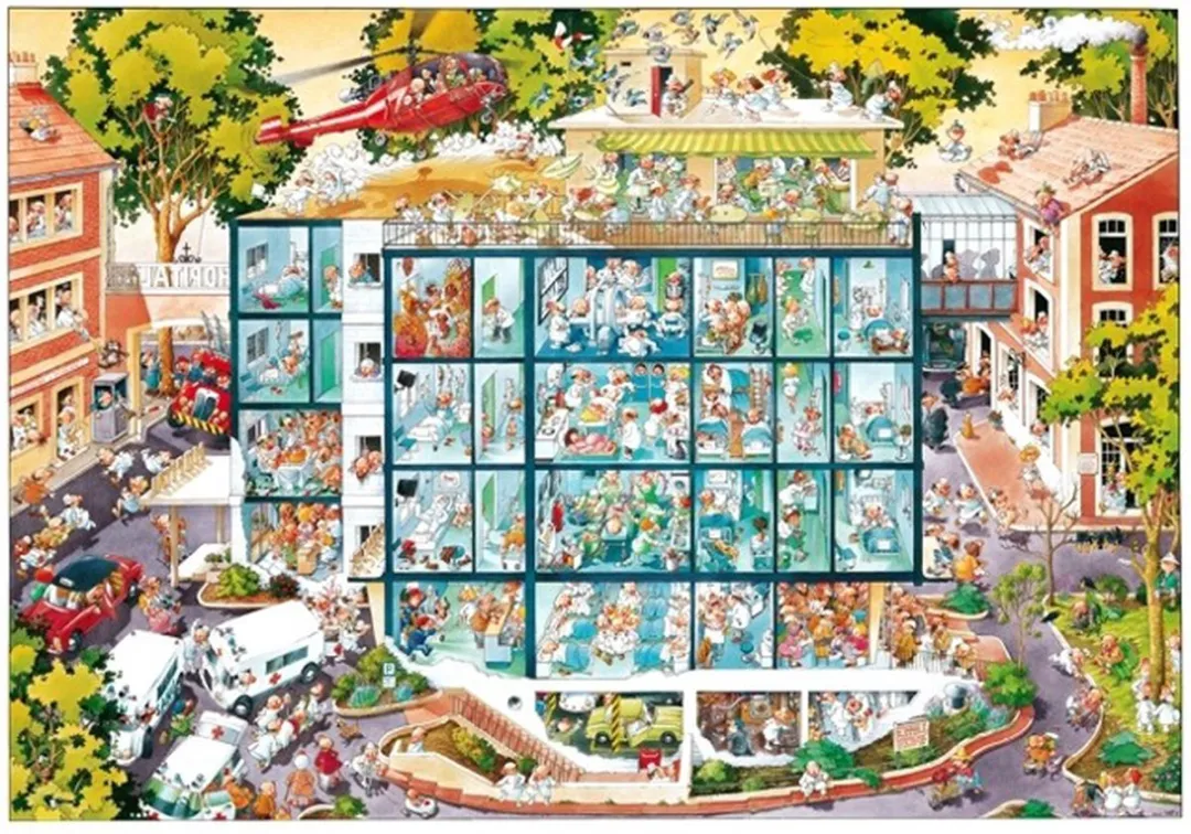 University Games Emergency Room Loup Legpuzzel 2000 Stukjes - Multicolor