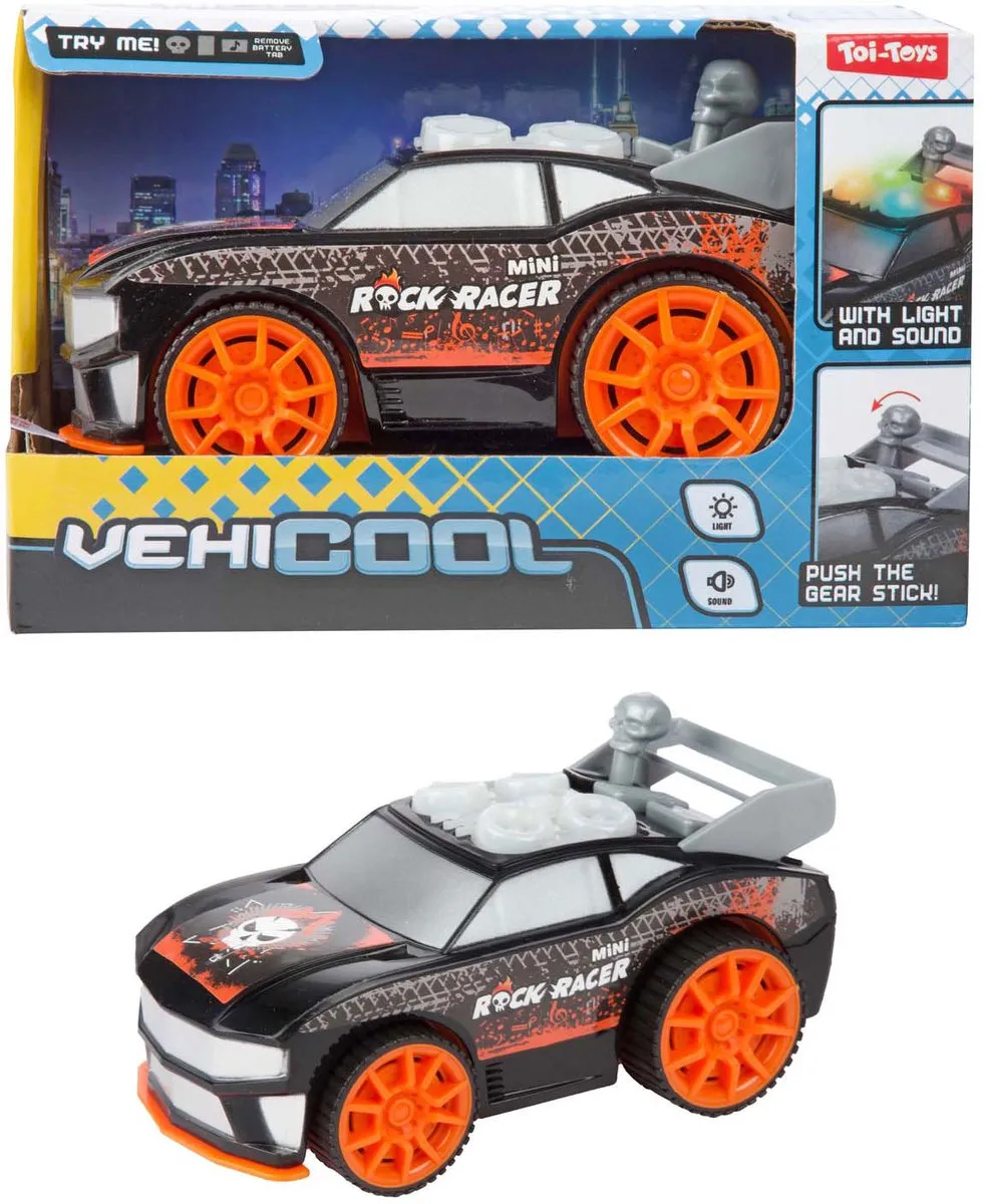 Toi-Toys Rock Racer Raceauto Licht & Geluid - Multi kleuren