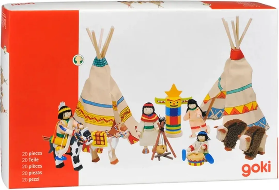Goki Buigpopje Indianen 51911 - Multicolor