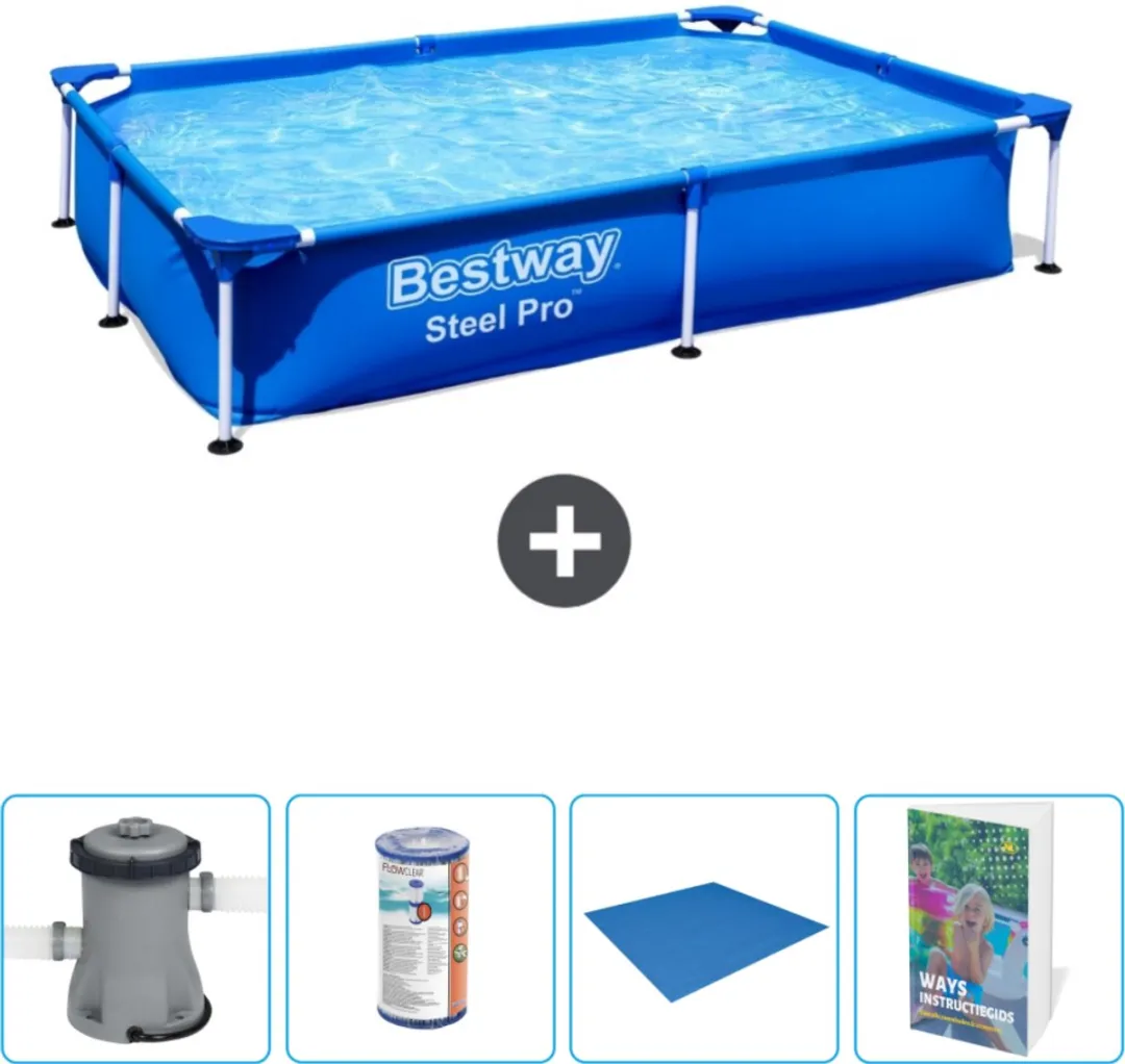 Bestway Steel Pro Zwembad 221x150x43cm