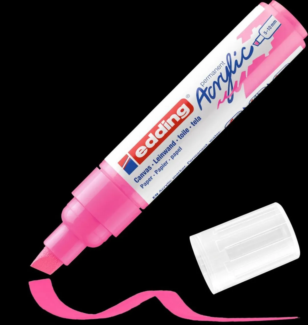 edding 5000 Acrylmarker - Neon Roze