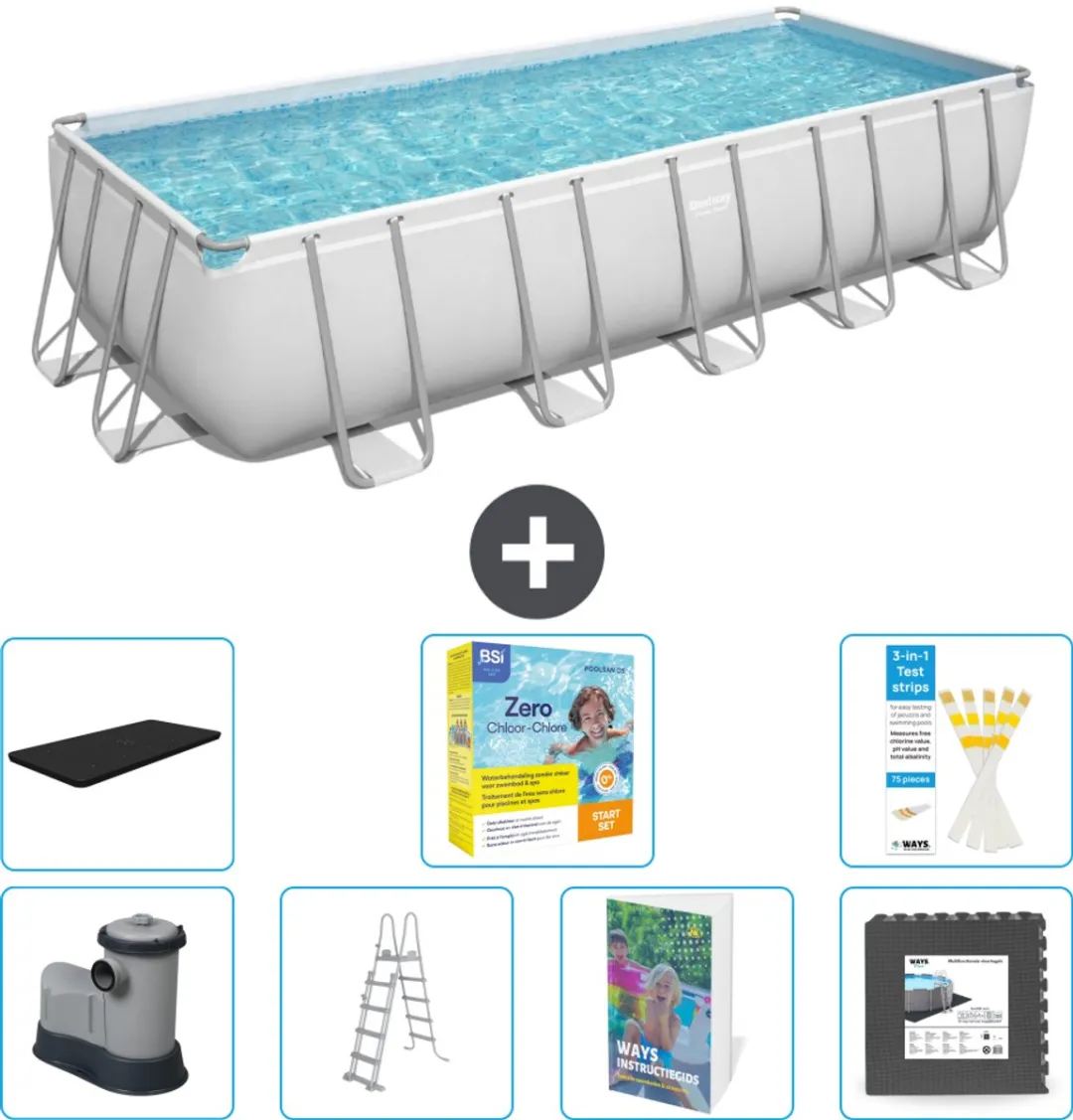Bestway Power Steel Zwembad 640x274x132cm