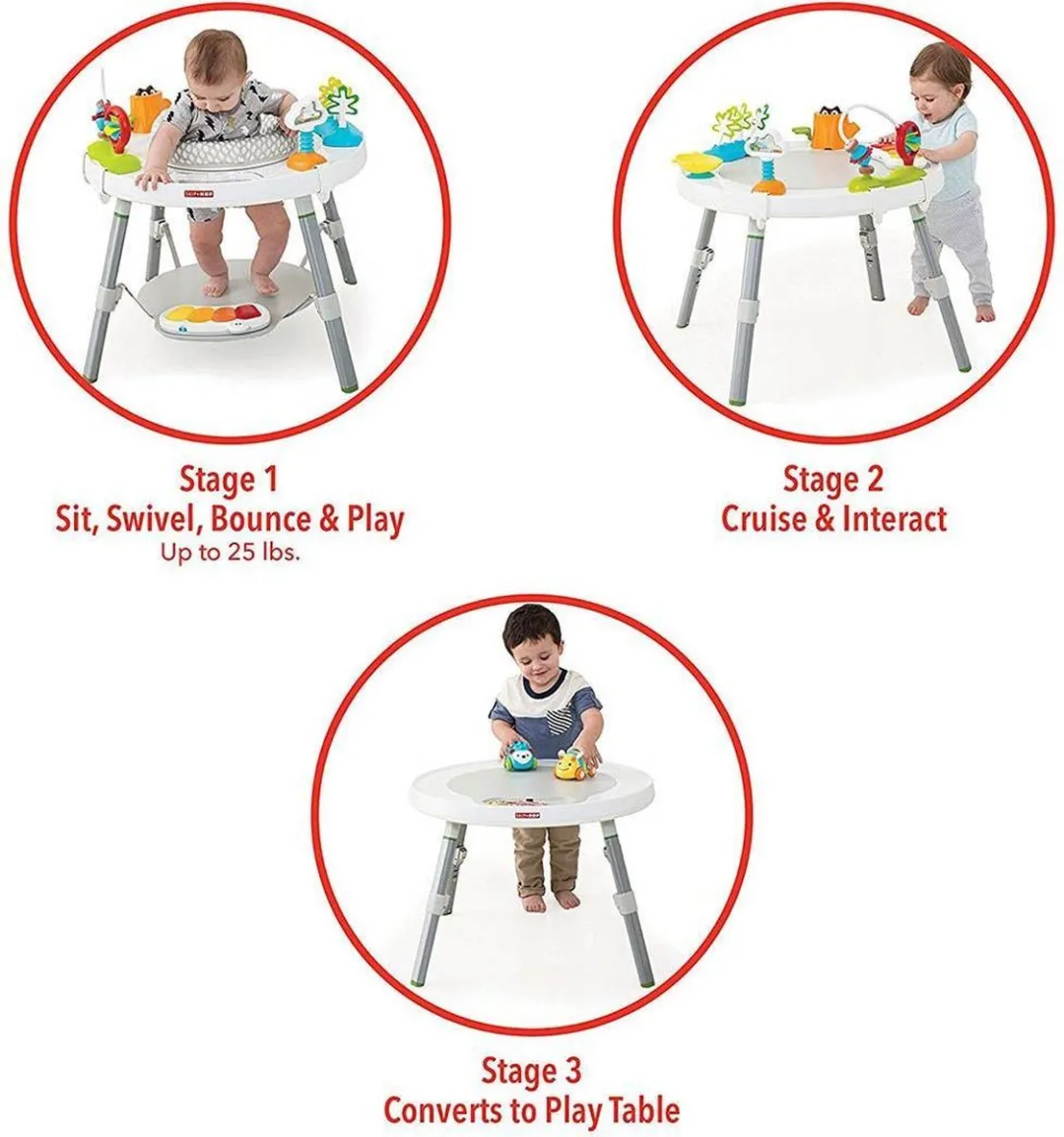 Skip Hop Explore & More 3-Stage Activity Center - Wit - afbeelding 6 van 6