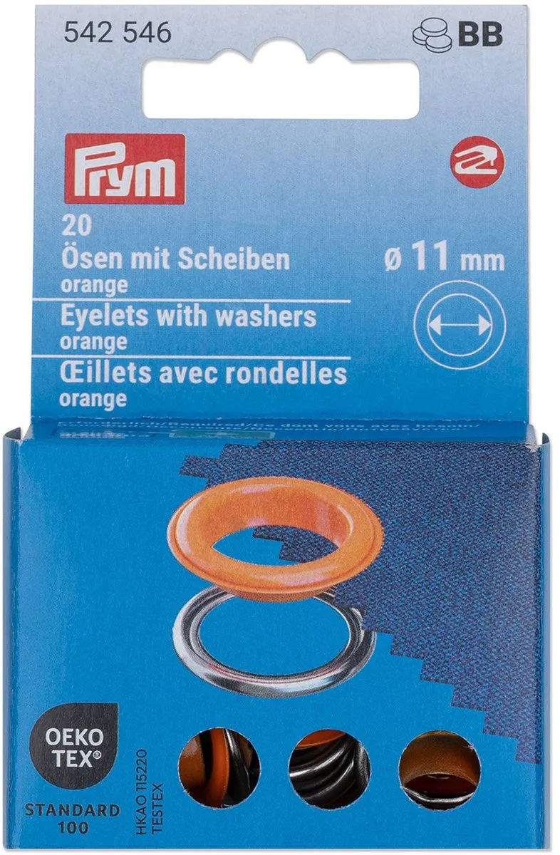 Prym Ringen met schijven 11mm - 20 Stuks - afbeelding 4 van 4