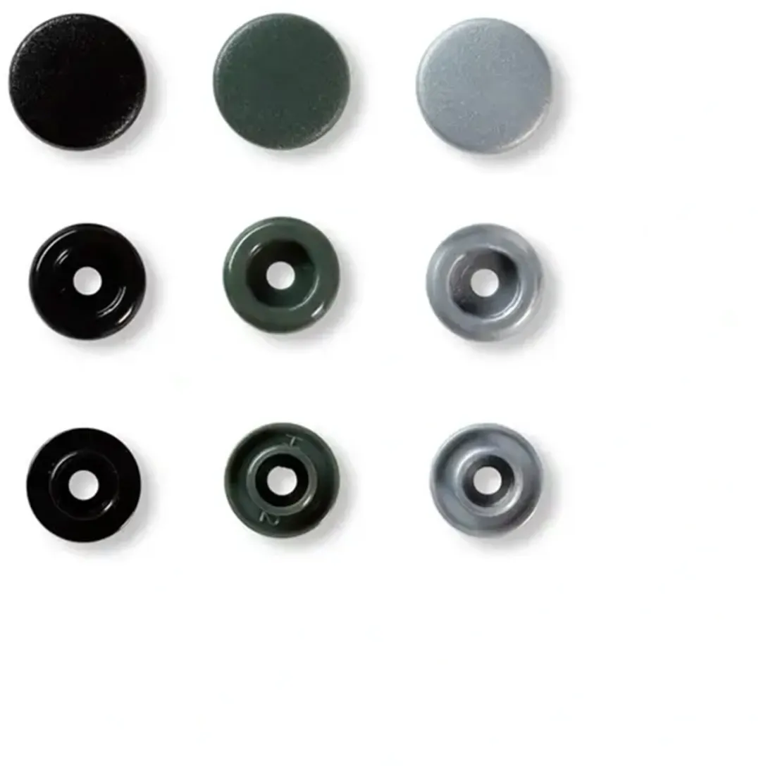 Prym Love Color Drukknoppen 12,4mm Grijs - 30 Stuks