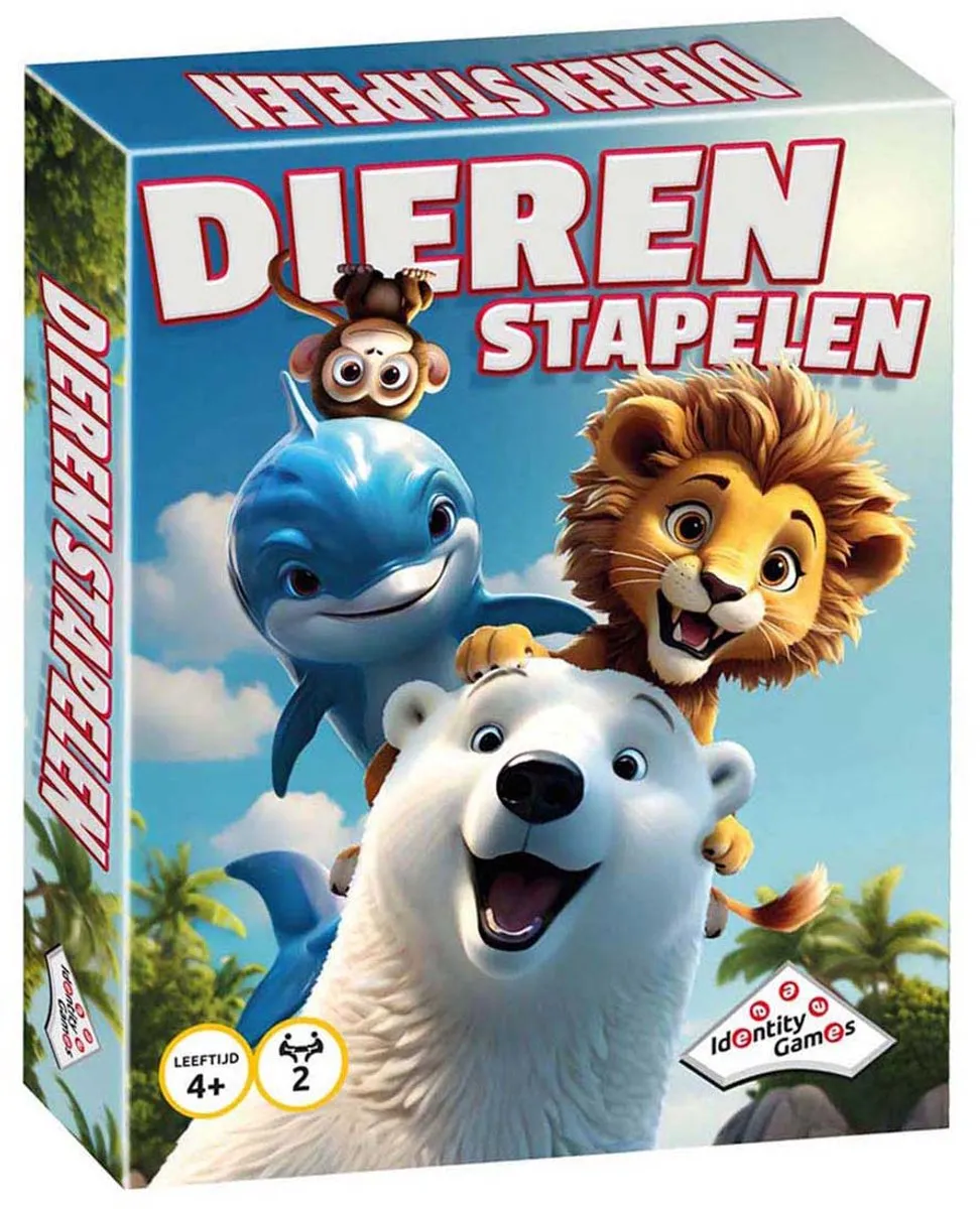 Identity Games Dieren Stapelen Behendigheidsspel - 2 Spelers - MPN 8714649020429
