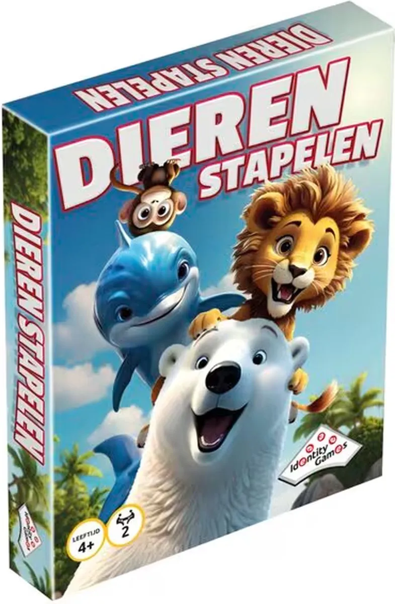 Identity Games Dieren Stapelen Behendigheidsspel - 2 Spelers - MPN 8714649020429