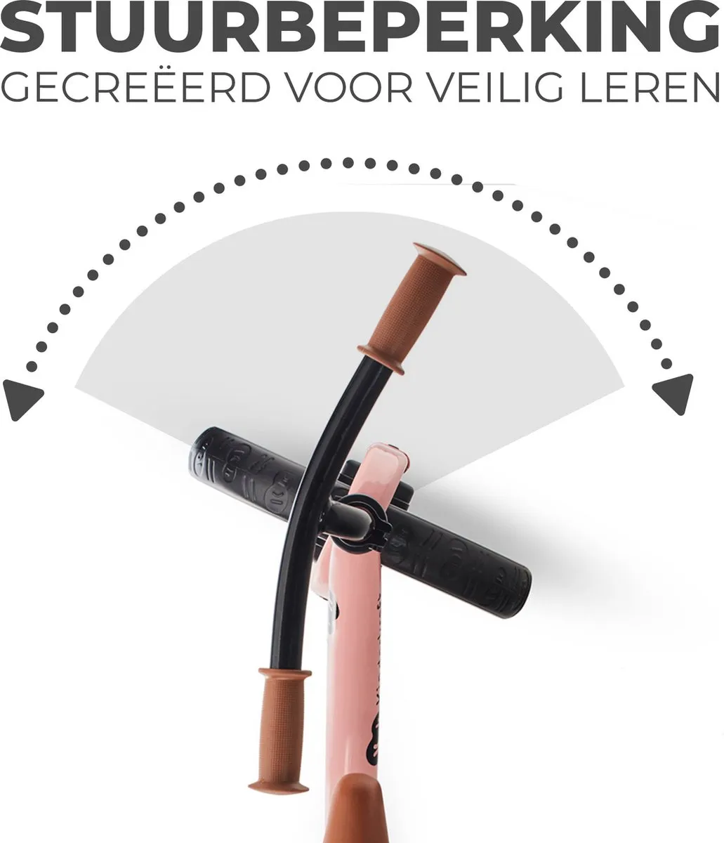 KinderKraft 2WAY NEXT Loopfiets 12" - Roze
