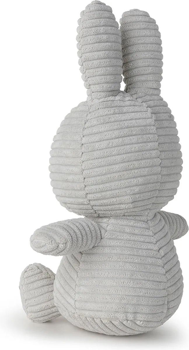 International Bon Ton Toys Nijntje Corduroy Knuffel - 23cm - Soft Grey