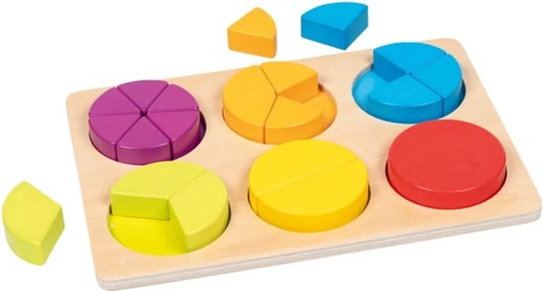 Goki Fraction Learning Puzzle 21 Stuks - Multicolor