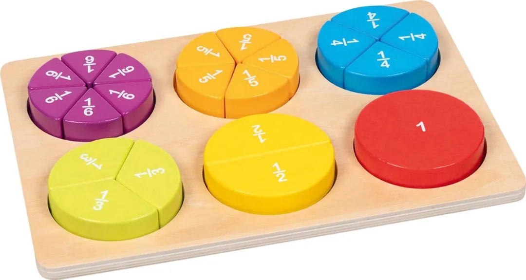 Goki Fraction Learning Puzzle 21 Stuks - Multicolor