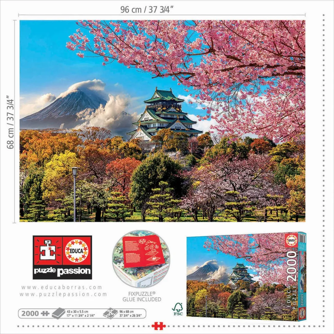 Educa Osaka Kasteel Legpuzzel 2000 Stuks - MPN 634443