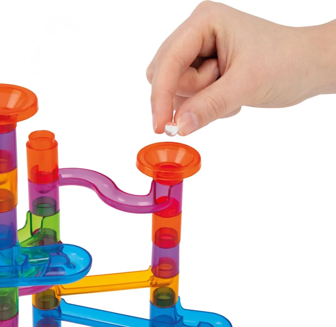Toi-Toys Knikkerbaan Mega Junior Glas - 58-delig Multicolor - afbeelding 3 van 4