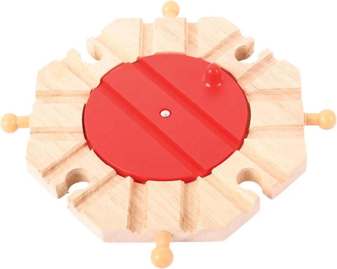 BigJigs Houten Trein Draaischijf BJT134