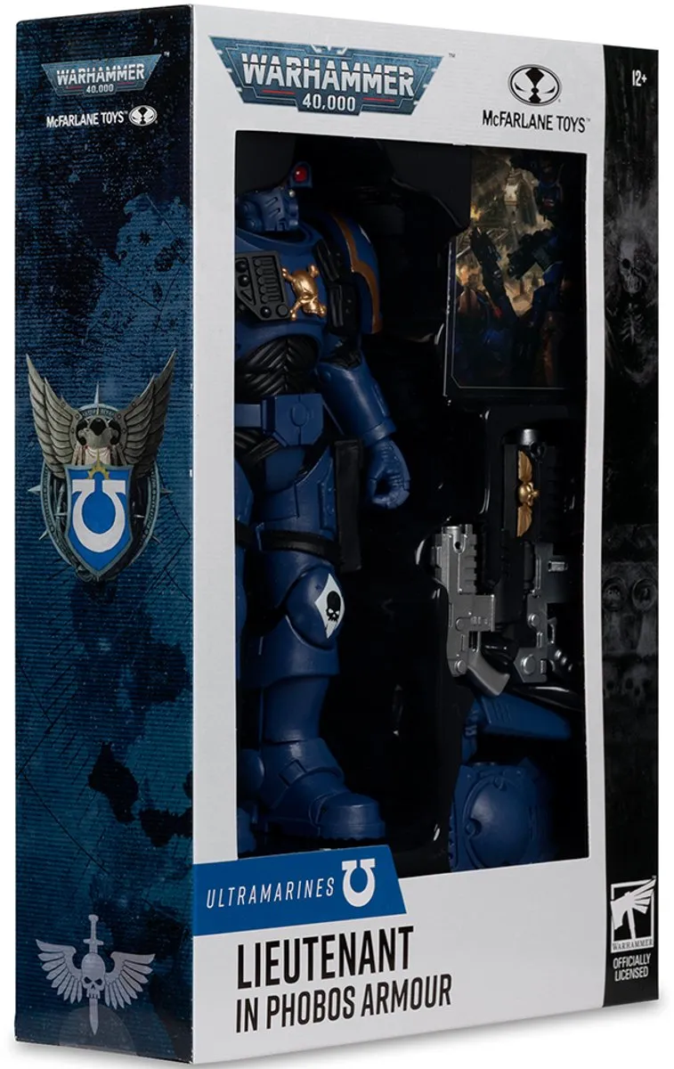 McFarlane Toys Warhammer 40K Luitenant Phobos Pantser Ultramarines 18cm MCF10906