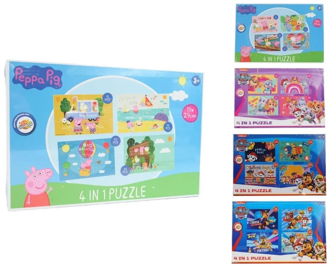 Peppa Pig Puzzel 4-in-1