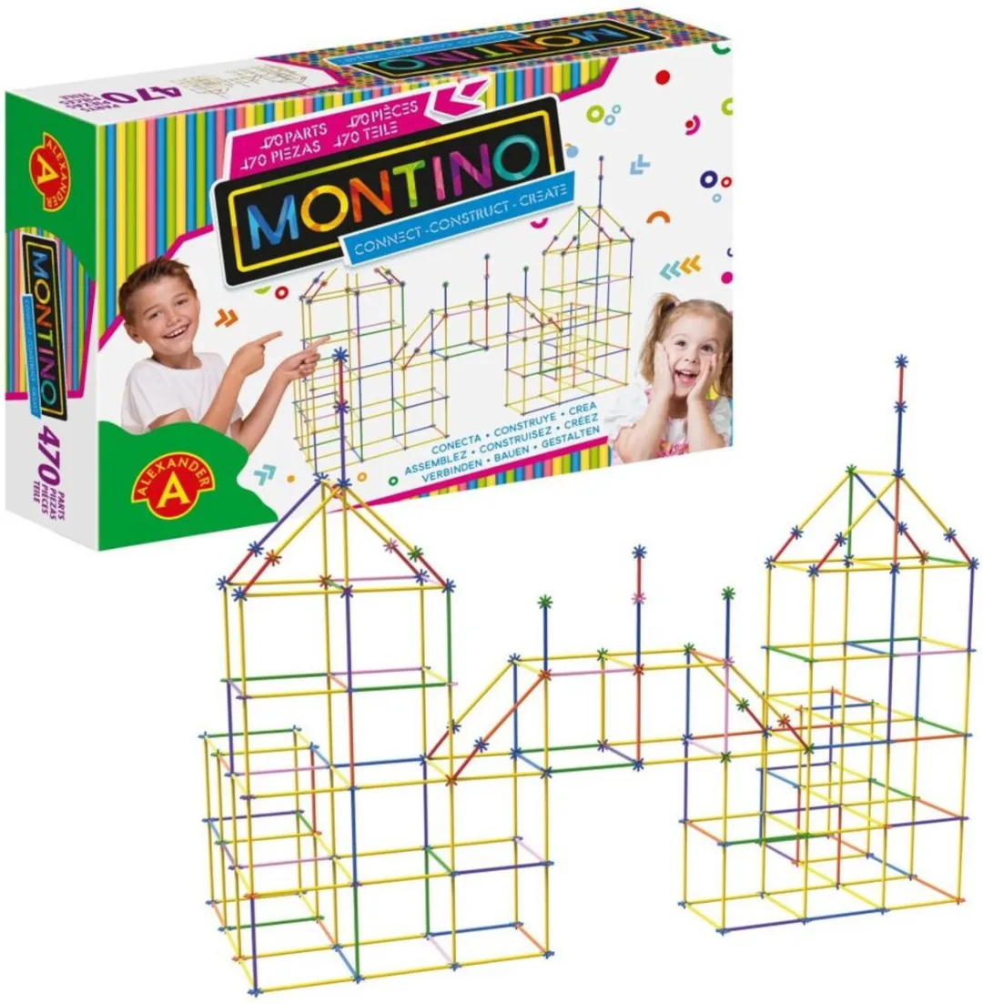 Alexander Toys Montino 470 Bouwset - 470 Stukken - Meerkleurig
