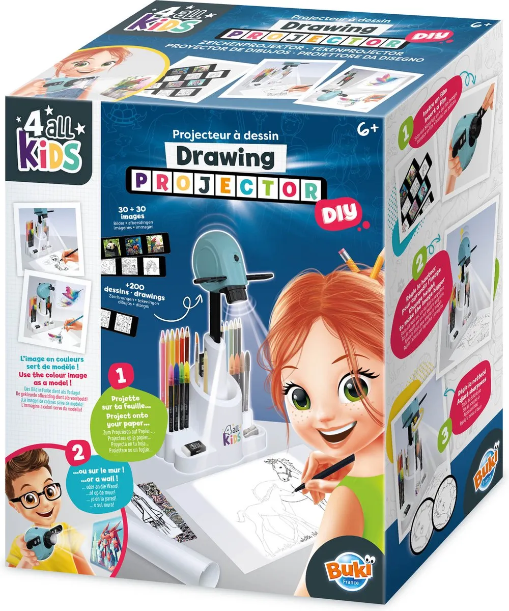 Buki - Tekenprojector - tekenset - kleurset - Educatief speelgoed - Creatief speelgoed