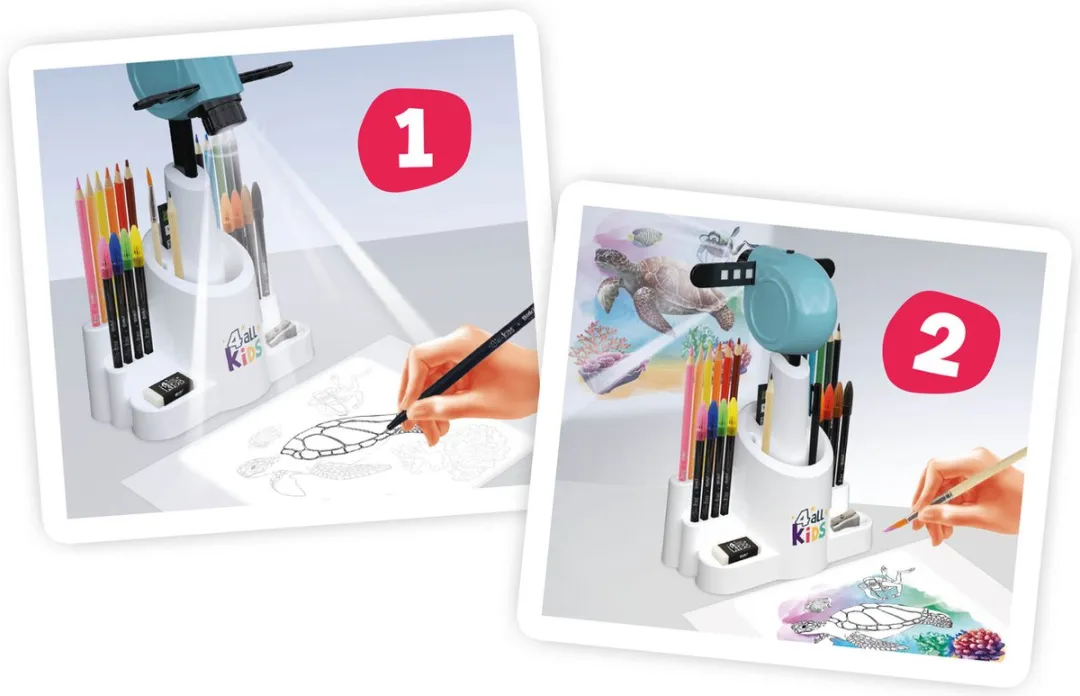 Buki - Tekenprojector - tekenset - kleurset - Educatief speelgoed - Creatief speelgoed